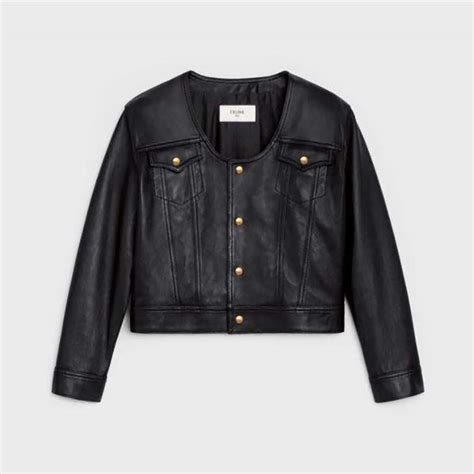 celine lambskin jacket|Jackets CELINE Women's .